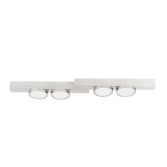 B-Ware Lucande Kellino Deckenleuchte Deckenlampe Deckenlicht Leuchte 4 Flammig Nickel