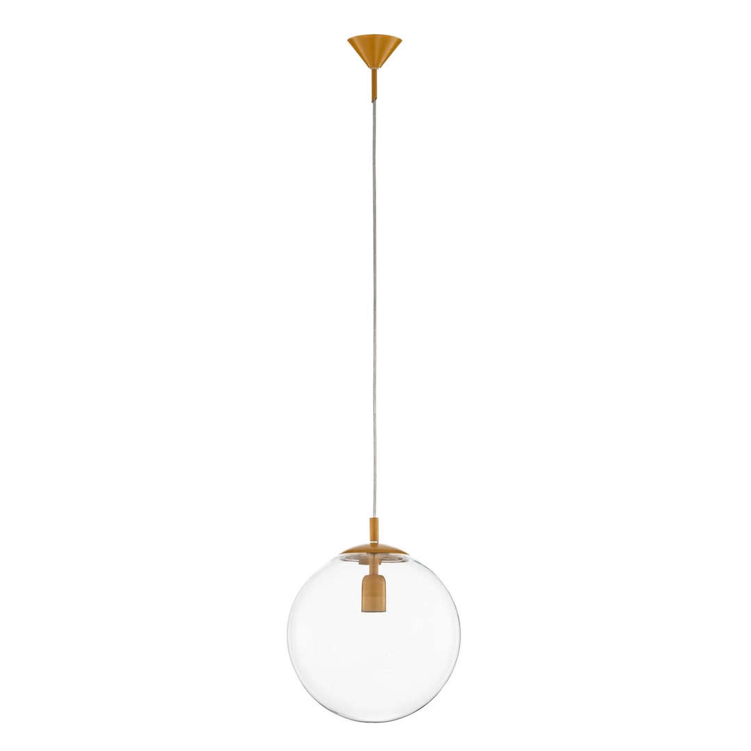 Aldex Hängeleuchte Nohr Hängelampe Deckenlampe Leuchte Glasschirm Senfgelb/Klar B-Ware - 5904798657031