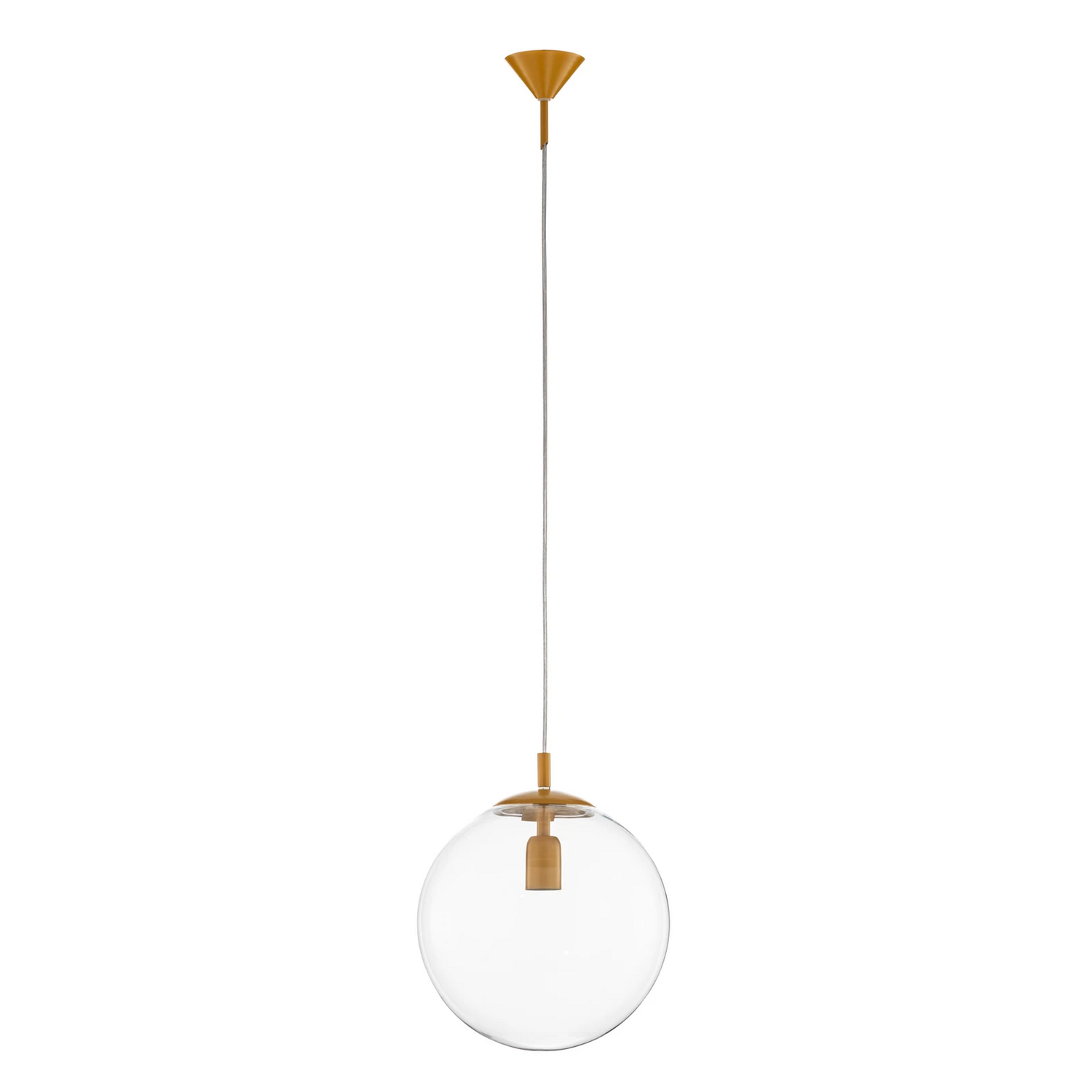 Aldex Hängeleuchte Nohr Hängelampe Deckenlampe Leuchte Glasschirm Senfgelb/Klar B-Ware - 5904798657031
