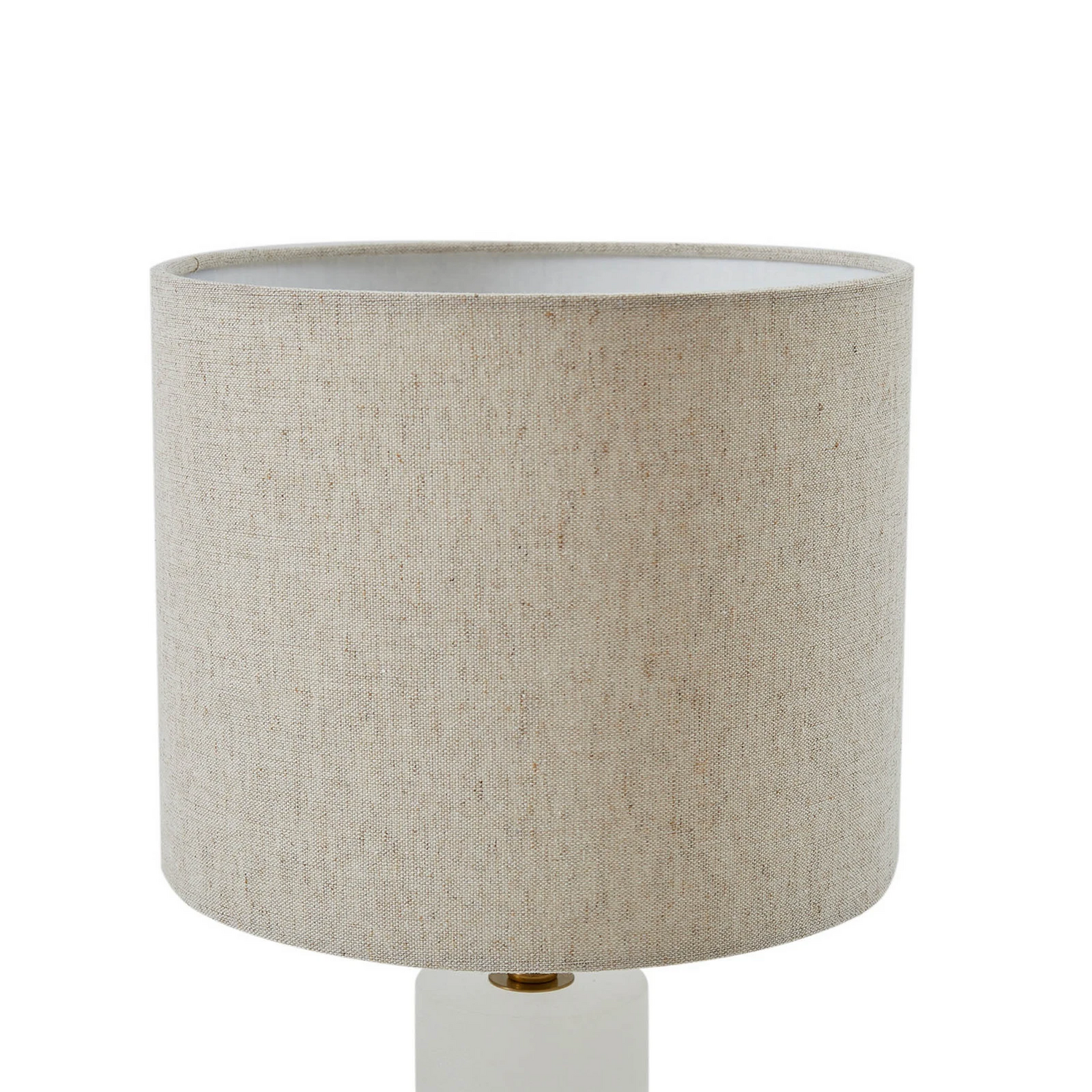 Lampe de table Lindby Alabaster, blanc/beige, ø 25 cm, marbre E27110, produit de seconde main