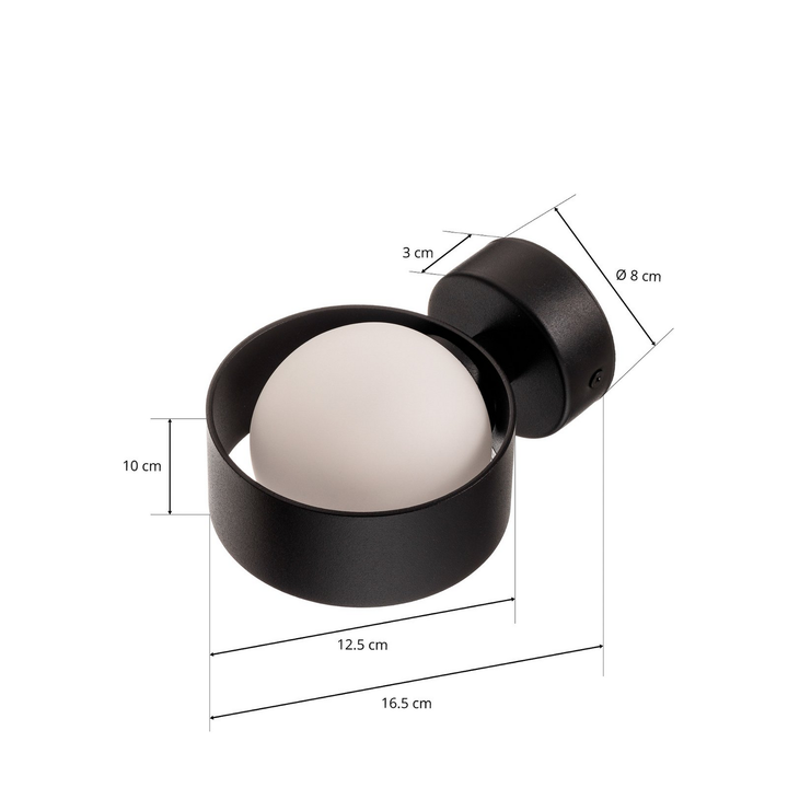 Wandleuchte Mado Stahl Schwarz Einflammig Wandlicht Licht Leuchte Beleuchtung222 B-Ware - 5902553225631