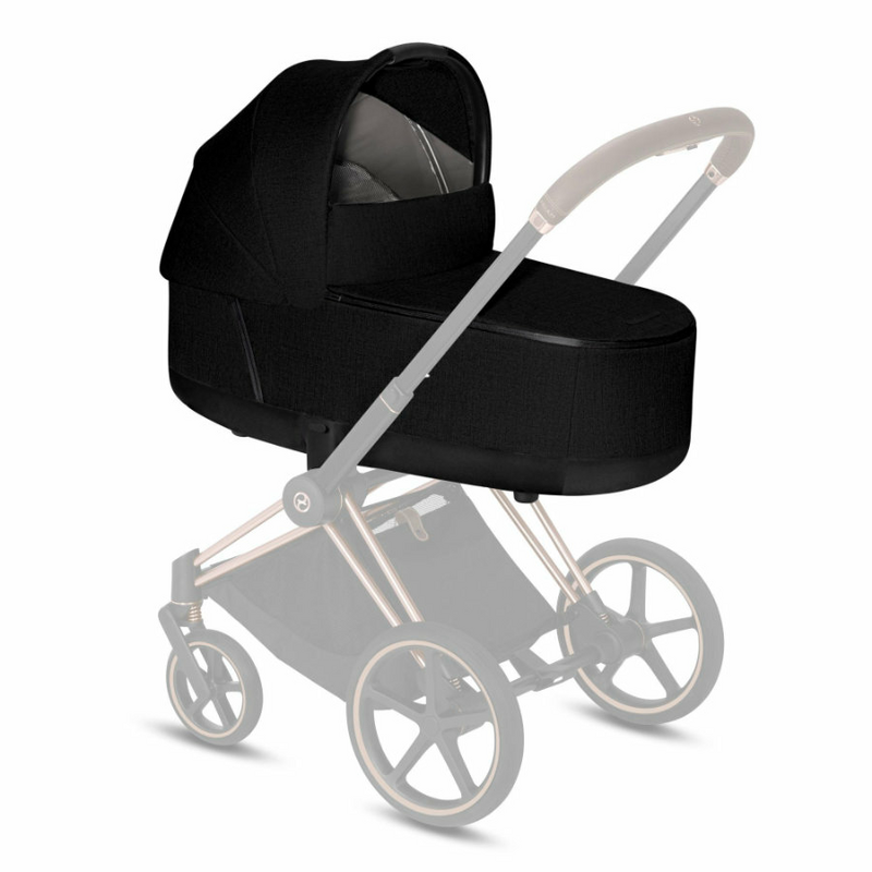 cybex PLATINUM Priam Wanne Babywanne Kinderwagenaufsatz Lux Plus Stardust Black