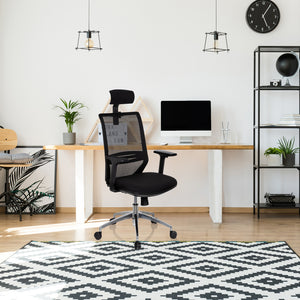 B-Ware hjh OFFICE Bürostuhl Drehstuhl PROFONDO PRO Netzstoff schwarz höhenverstellbar