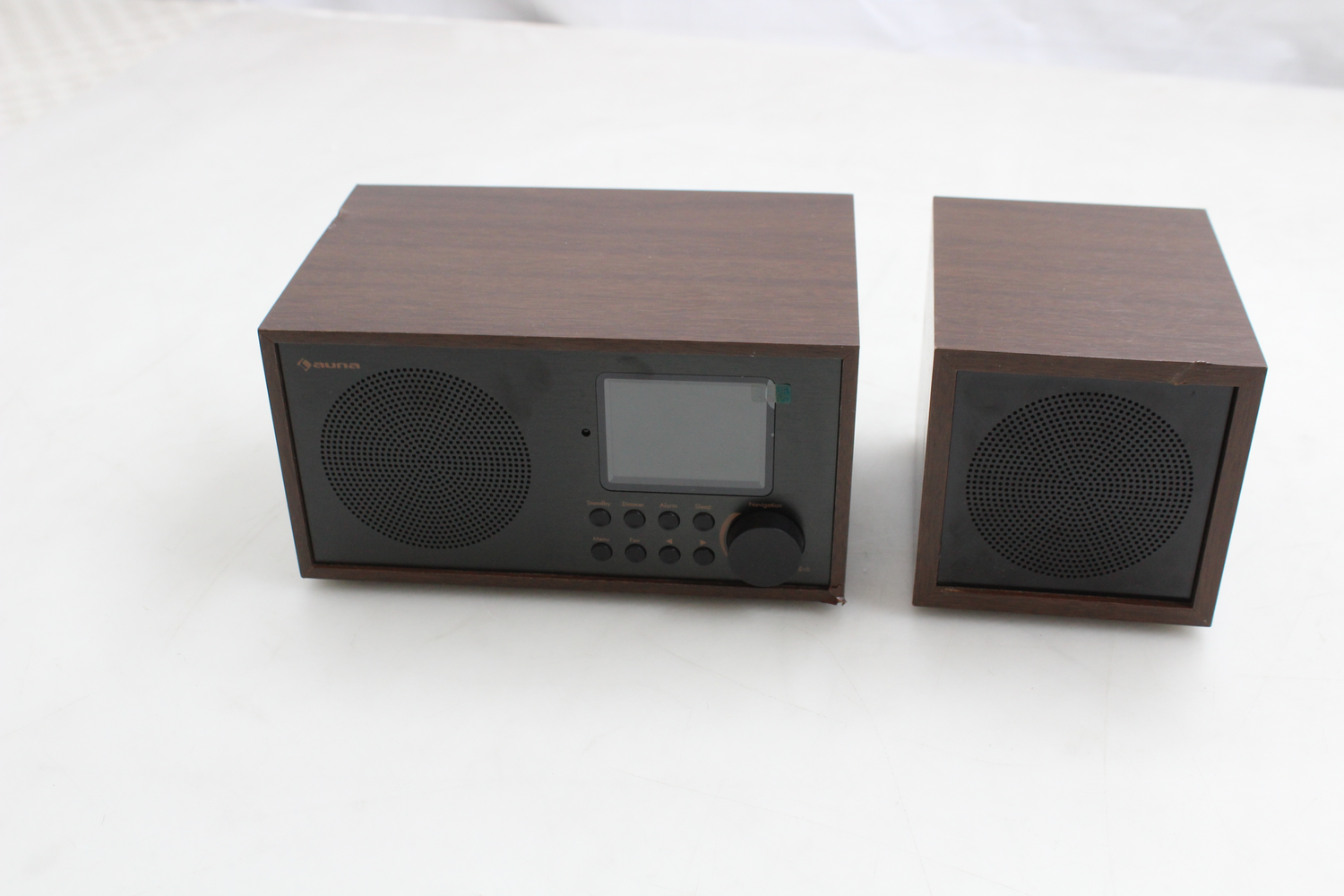 Auna Silver/Black Star Mini Internetradio Walnuss Holz Dab+ Siehe Text + Fotos B-Ware