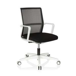 B-Ware hjh OFFICE Bürostuhl Drehstuhl Stuhl 3D Netzstoff weiss schwarz Armlehnen Netz
