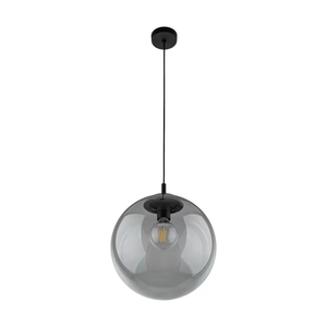 B-Ware Hängeleuchte Esme Glas Grafit Transparent, 1 Flg. ø 35 Cm Hängelampe Lampe Spot