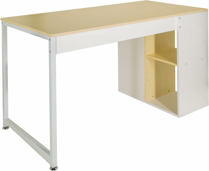 Hjh Office Schreibtisch Computertisch Workspace H Ii 120x60 Cm Weiß Eiche
