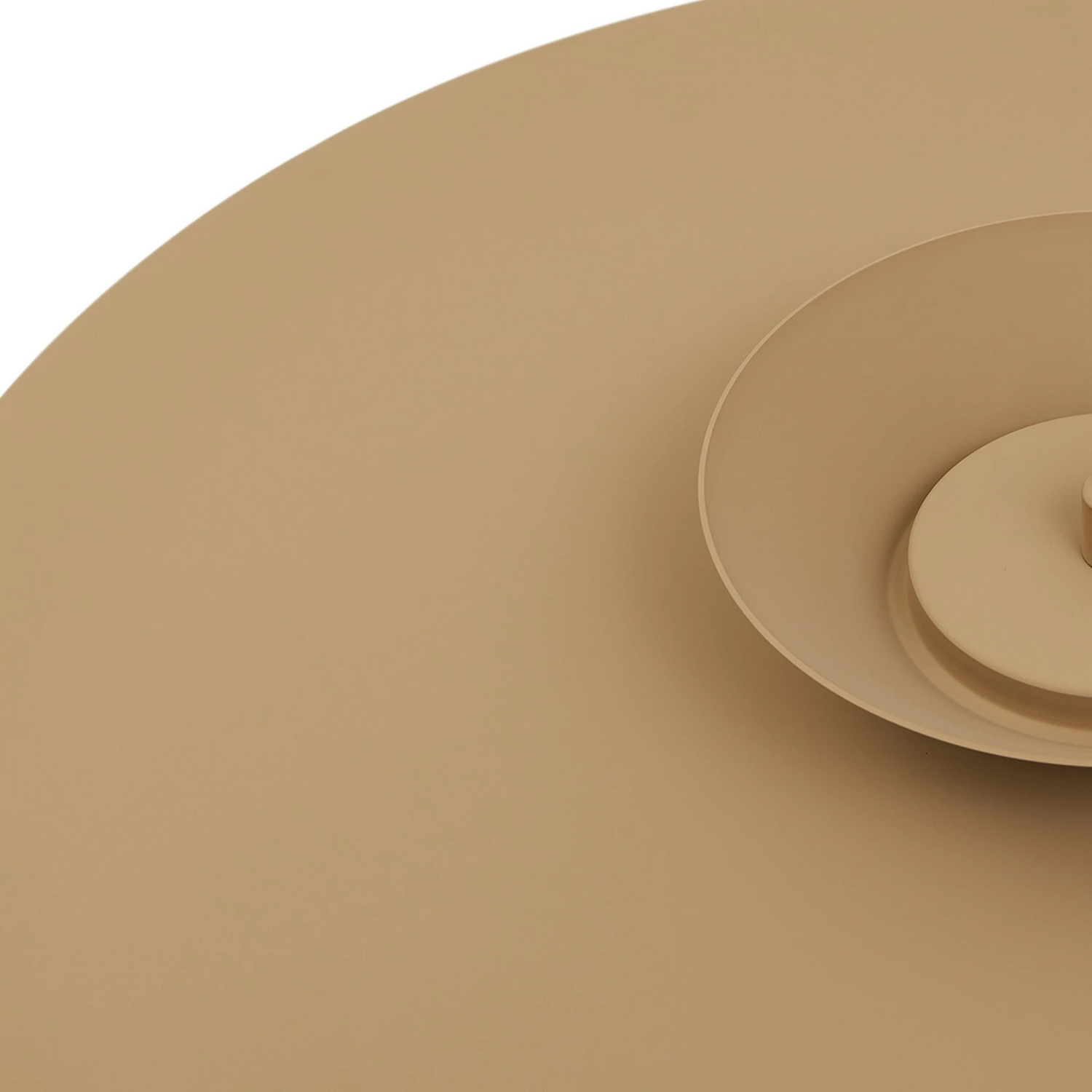 Suspension LED Lucande Livie, lampe suspendue en aluminium beige Ø 50 cm