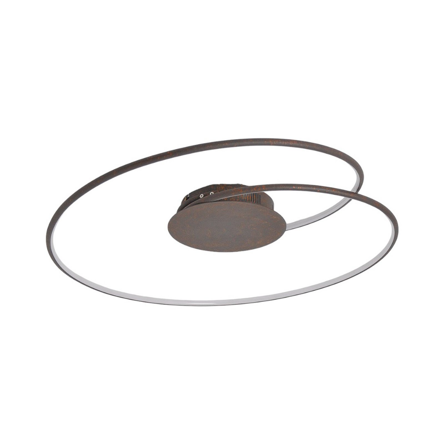 B-Ware Lindby Led Deckenlampe Joline Deckenlampe Lampe Deckenlicht Led Rostbraun 74cm