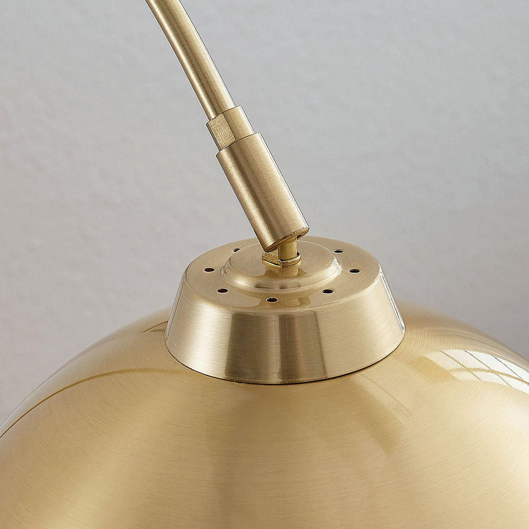 Lindby Bogenstehlampe Moisia Stehleuchte Stehlampe Lampe Leuchte E27 Messing318 B-Ware