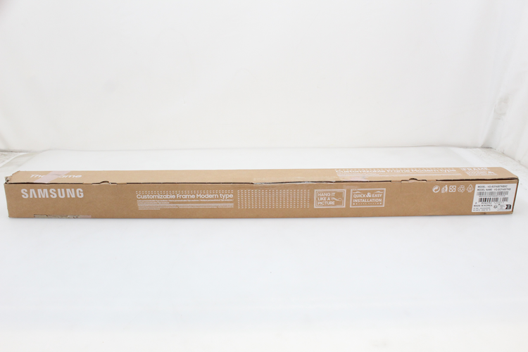 B-Ware Samsung 50" Frame Rahmen Modern Teak 2021 Tv Rahmen Tv Fernseher Fernsehgerät