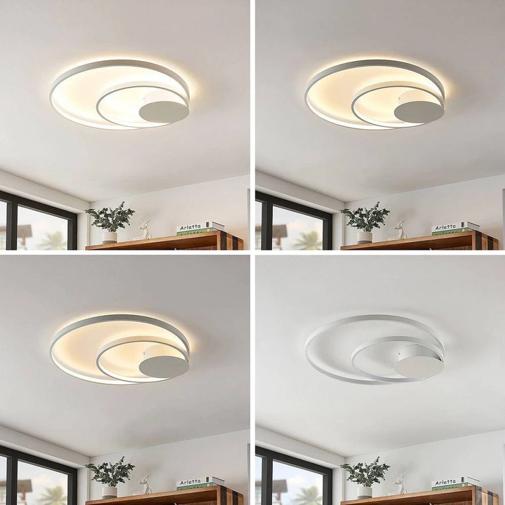 Lindby Nerwin Led Deckenlampe Deckenlampe Leuchte Lampe Led ø 61 Cm Rund Weiß764 B-Ware - 4251096574029