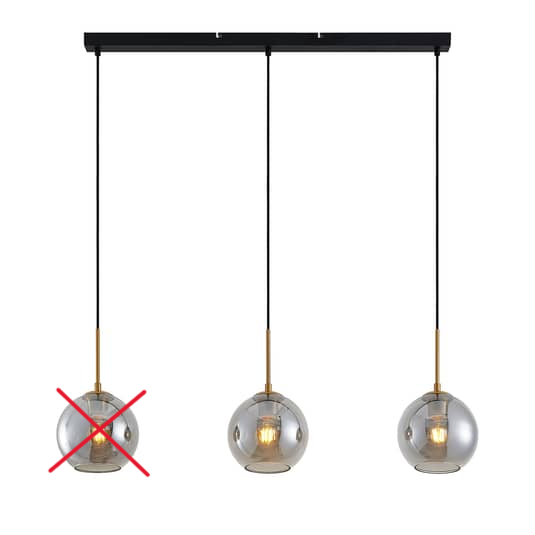 Lindby Hiwana Hängeleuchte Deckenlampe Leuchte E27 Rauchglas SIEHE TEXT/FOTO