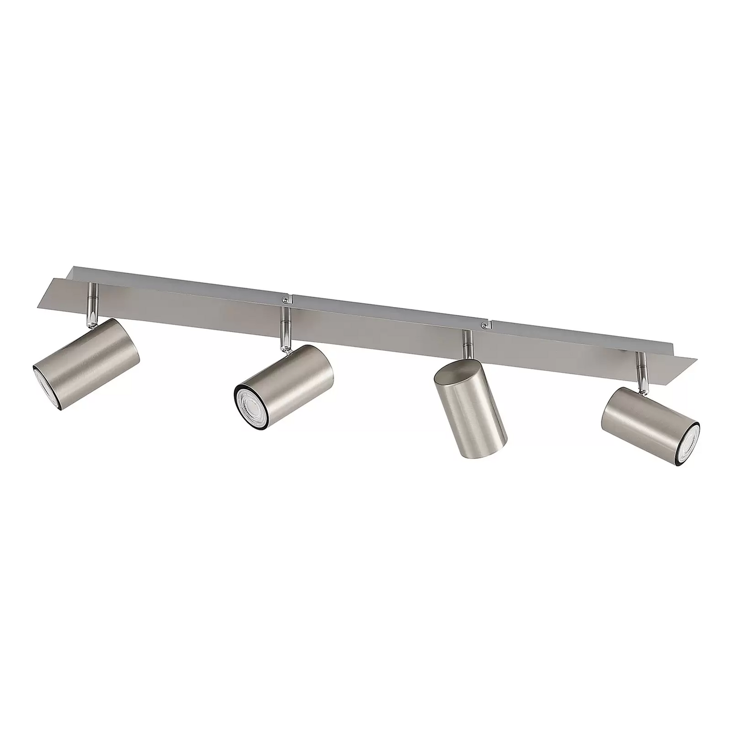 Spot de plafond Lindby Joffrey de qualité B, 80 cm, nickel, lampe de plafond S0