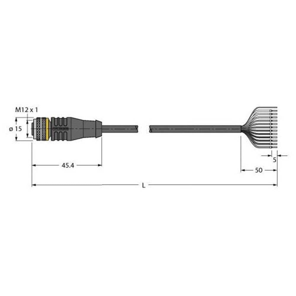 Turck 6626918 Sensor-/Aktor-Anschlussleitung 5 m Steckverbinder Industriestecker