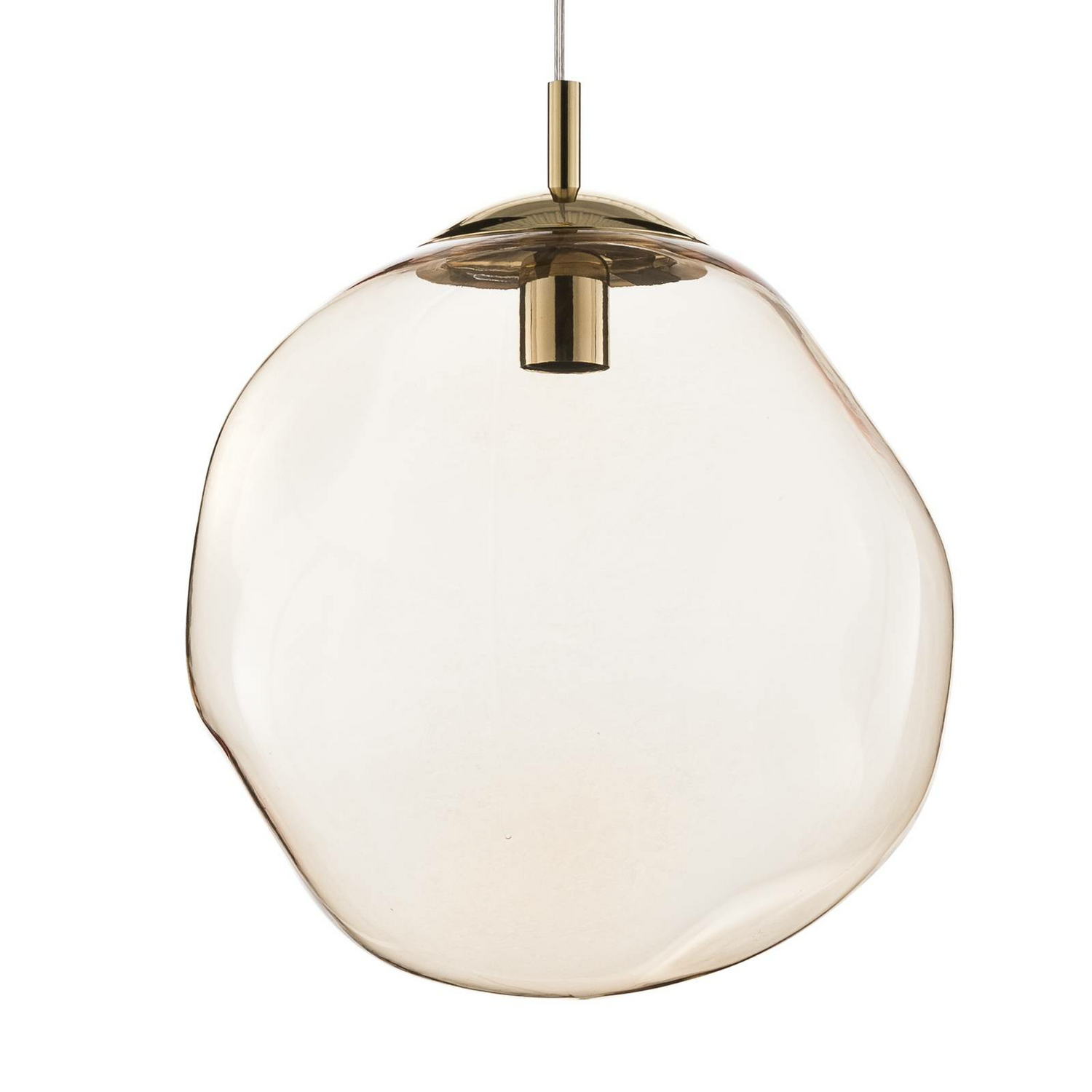 B-Ware Euluna Glas Hängeleuchte Sol Deckenlampe Lampe Leuchte E27 Glas Gold Bernst376