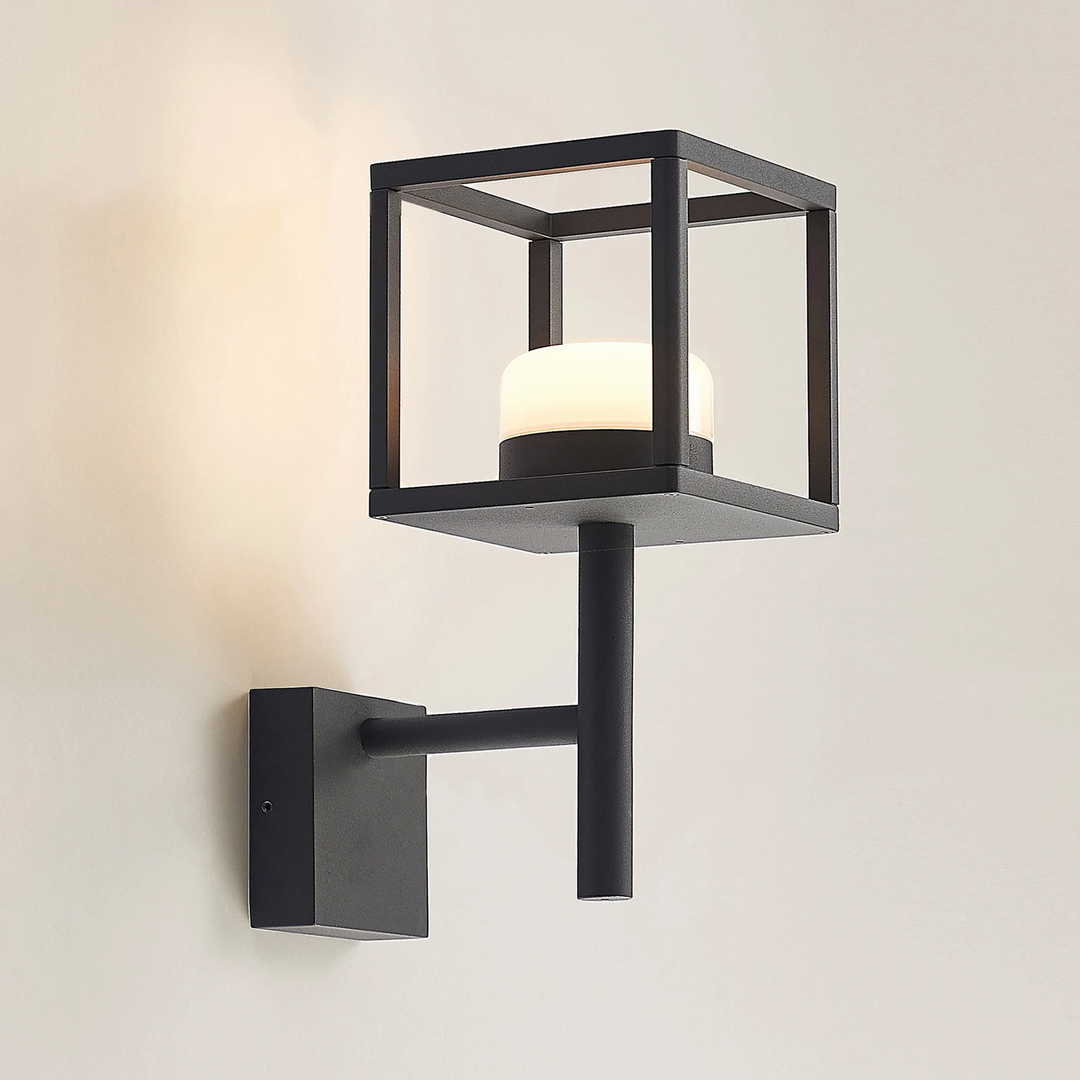 Lucande Außenwandlampe Timio Uplight Grau Gx53 Ip44 Wandlampe Lampe Leuchte Spot B-Ware - 4251911735833