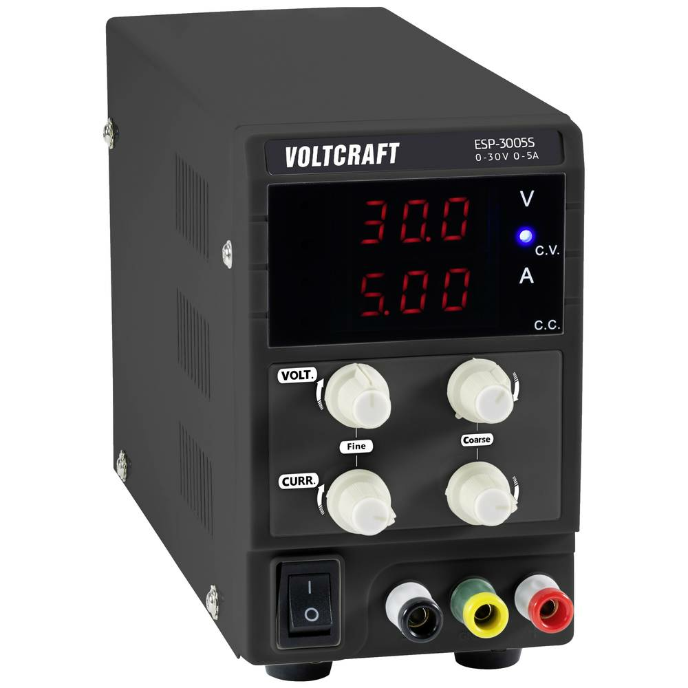 VOLTCRAFT ESP-3005S Labornetzgerät 0 - 30 V 0 - 5 A 150 W Steckanschluss 4 mm