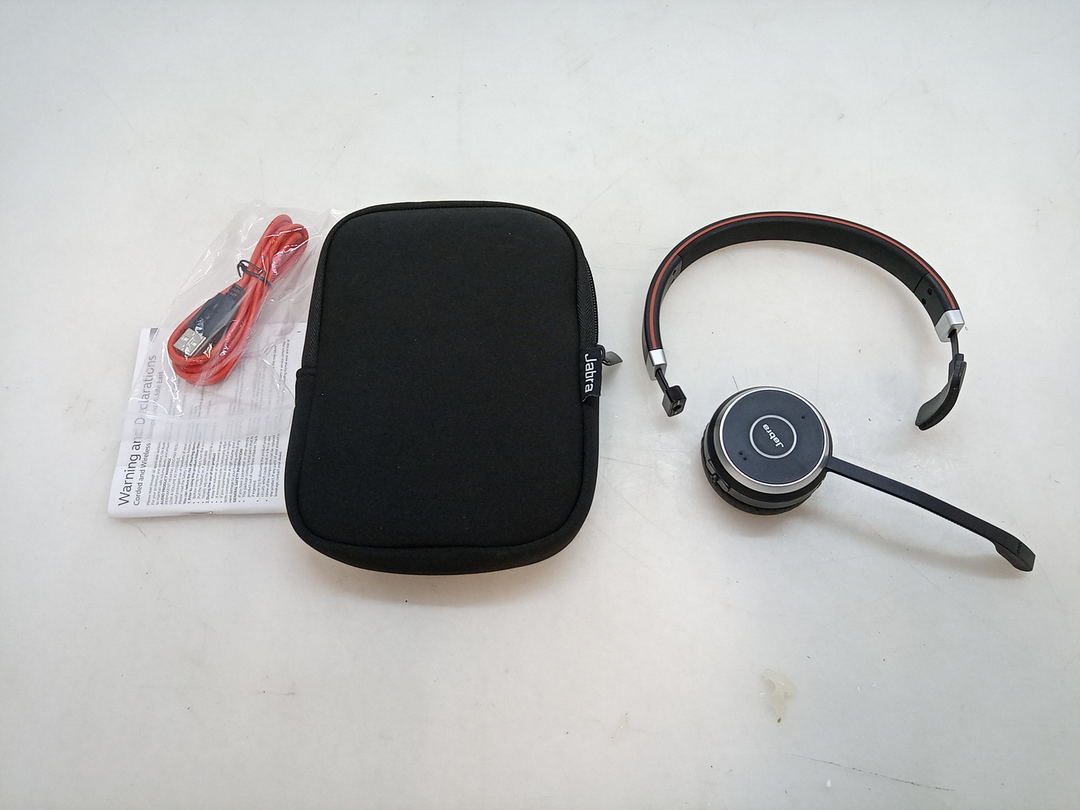 Jabra Evolve 65 MS Telefon On Ear Headset Kopfhörer Mikrofon DEFEKTWARE