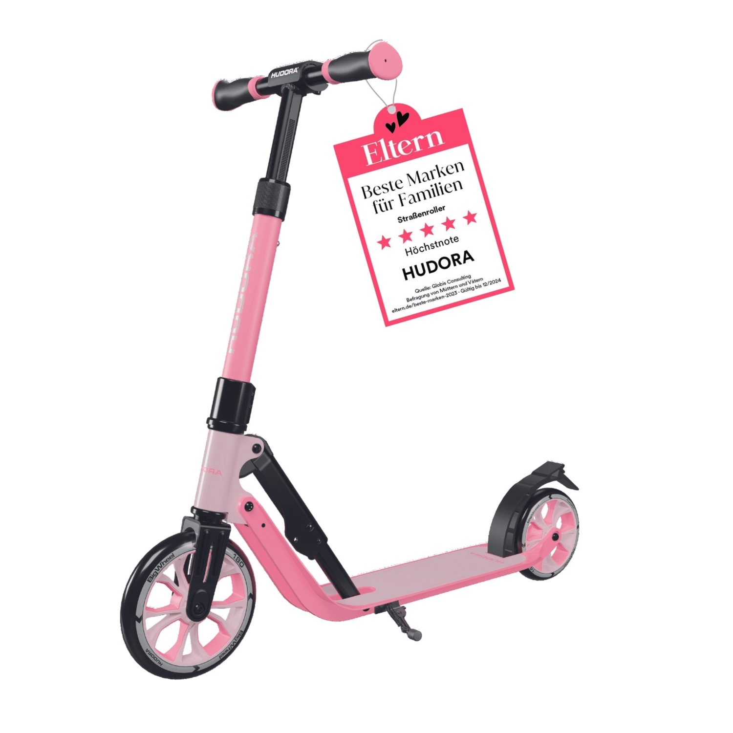 B-Ware Hudora 180 Advanced Junior Rosé Roller City Roller Kinderroller Klapproller562