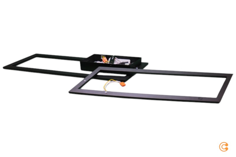 Just Light Led Deckenleuchte Asmin Cct Schwarz 100 X 17,9 Cm Deckenlampe Lampe B-Ware