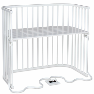 B-Ware Babybay Beistellbett Boxspring Xxl Reisebett Babybett Gitterbett Bett Buche Weiß