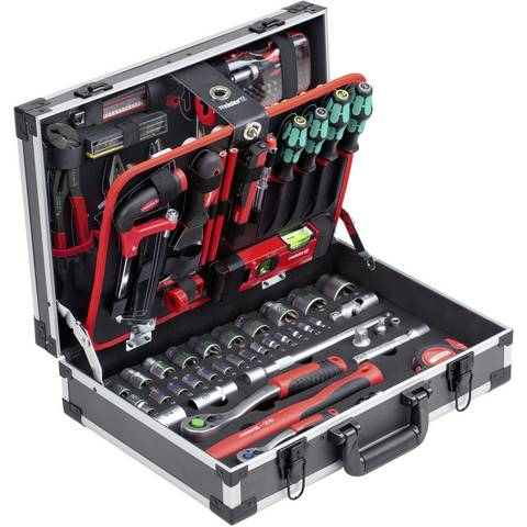 B-Ware Meister Werkzeugkoffer Universal 131teilig Knipex Wera Werkzeugkiste Werkzeugset