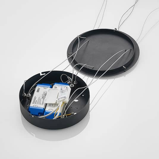 B-Ware Arcchio Hängeleuchte Pendelleuchte Led Schwarz Ringe Leuchte Lampe Dimmbar