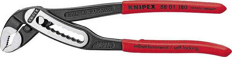 Knipex Alligator 88 01 180 Wasserpumpenzange 36 mm 180 mm DIN ISO 8976 3 STÜCK