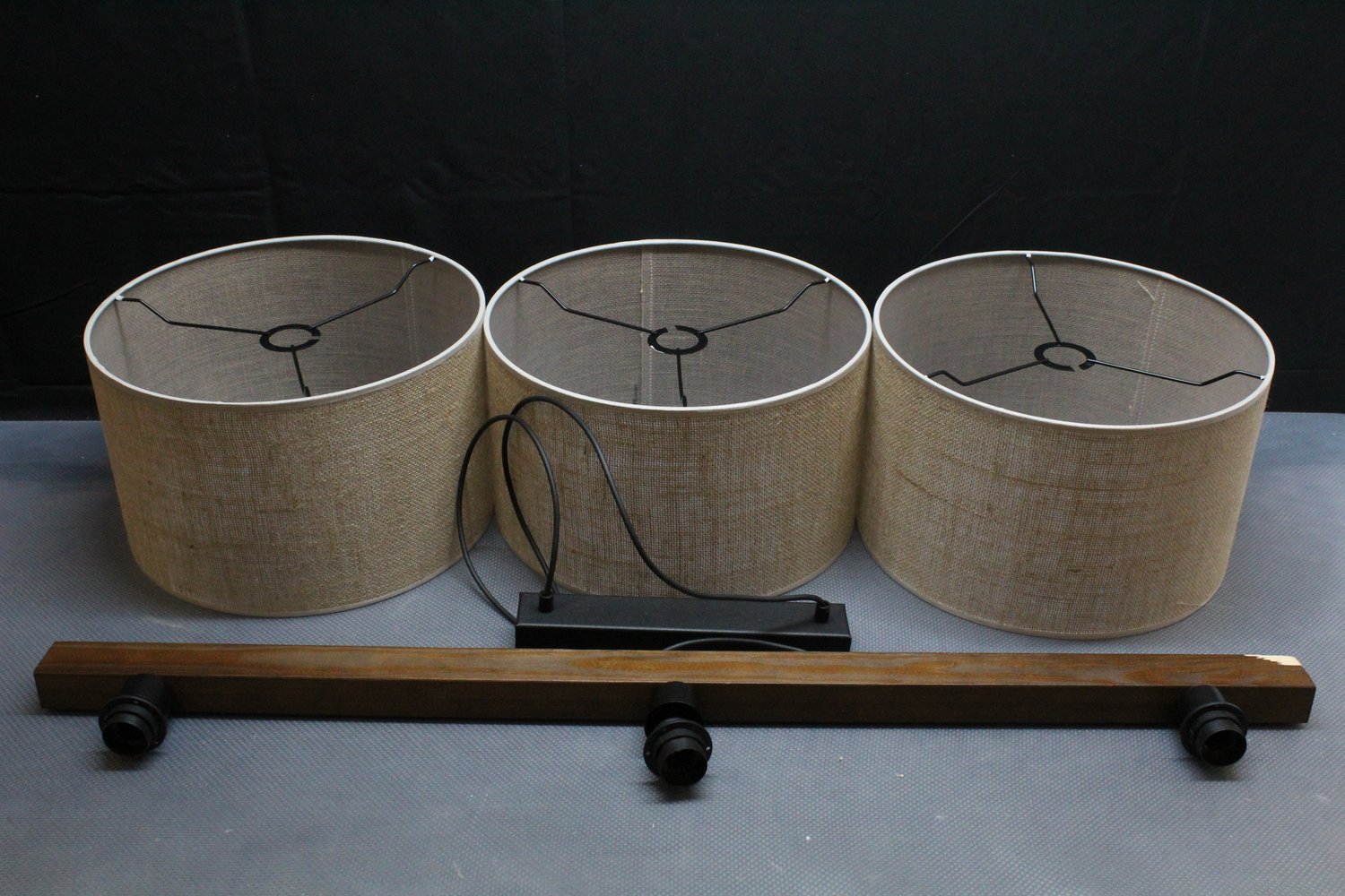 B-Ware Pendelleuchte Juta dreiflammig Balken Pendellampe Lampe Leuchte SIEHE TEXT/FOTO