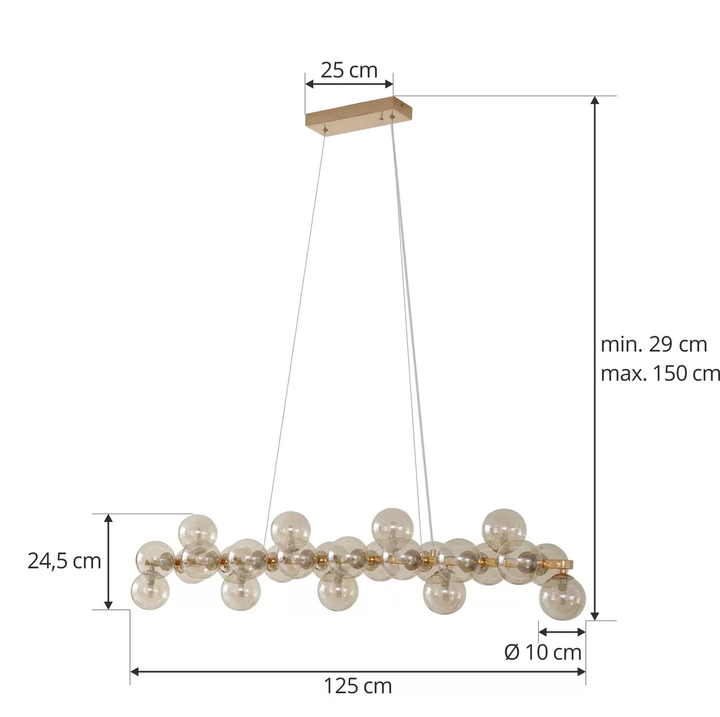 Lucande Naelen Hängelampe Hängeleuchte Lampe Leuchte Pendelleuchte Pendellampe