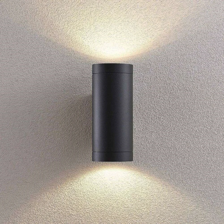 Lucande Thomke Außenwandleuchte Wandleuchte Außenleuchte Lampe E27 2flammig Ip65 B-Ware