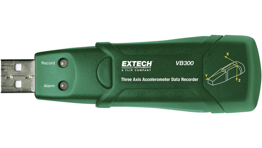 Extech - VB300 3-Achsen-Beschleunigungsmesser Datenlogger Schwingungsmesser