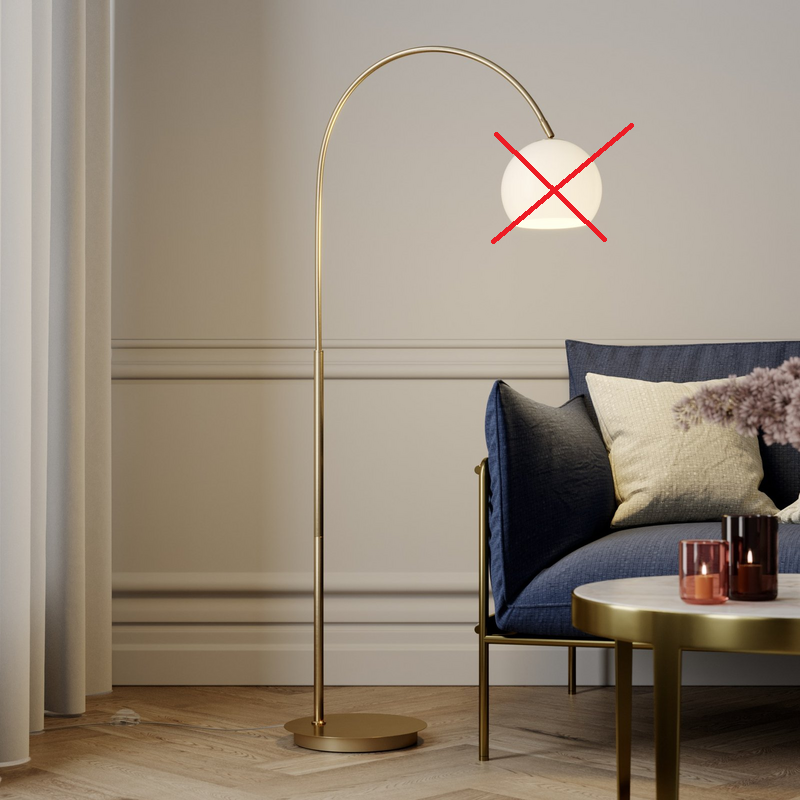Lindby Cynthia Bogenstehlampe Stehleuchte Stehlampe Lampe E27 SIEHE TEXT/FOTO