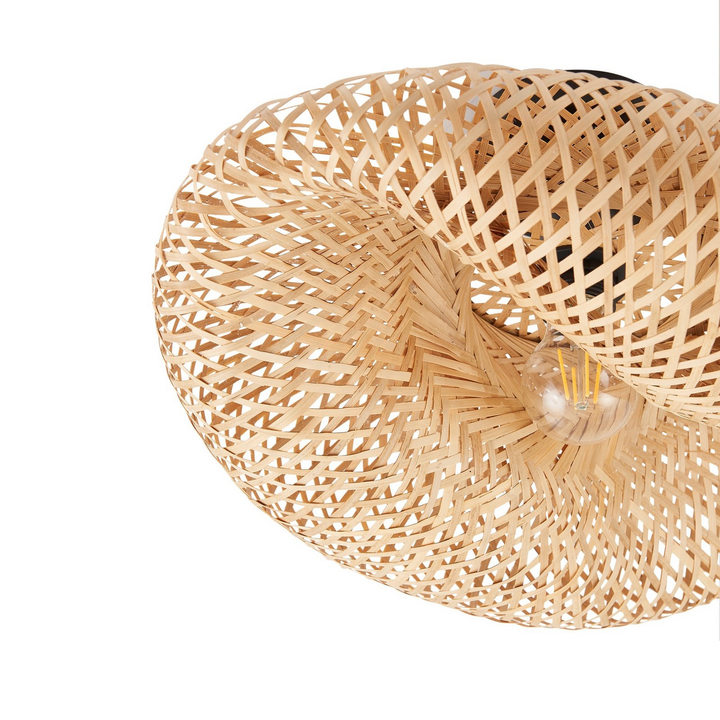 Lindby Deckenleuchte Eleane Bambus Natur ø 50 Cm Deckenlampe Lampe Leuchte S467 B-Ware