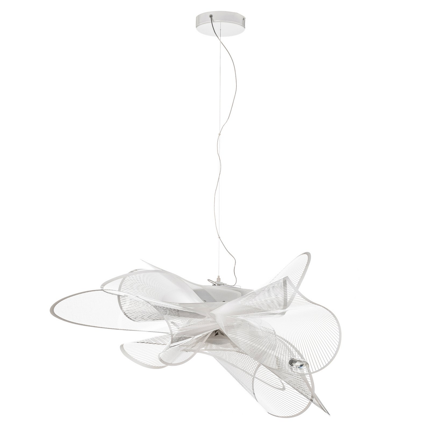 B-Ware Slamp La Belle étoile Pendelleuchte Weiß 90 Cm Lampe Leuchte Pendelleuchte Ip20