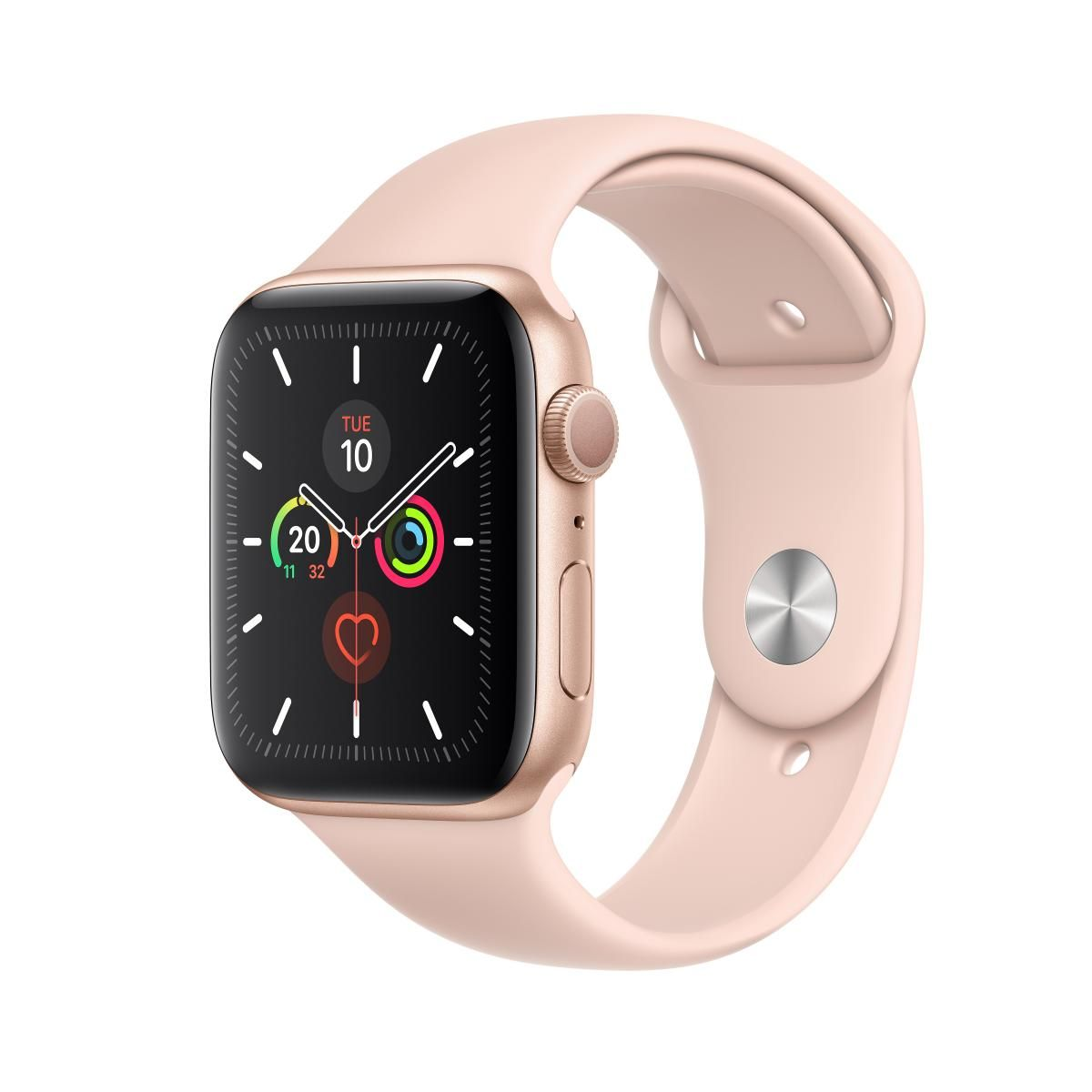 B-Ware Apple Watch Series 5 Gps 44mm 32 Gb Für I Os Sportarmband Sandrosa Aluminium Gold - 190199263987
