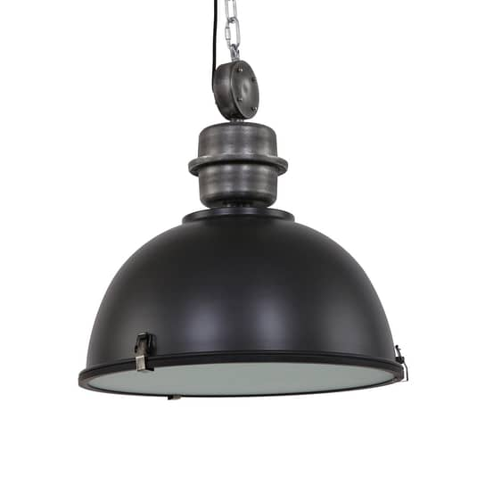 B-Ware Steinhauer Schwarze Industrie Hängeleuchte Lampe Leuchte Hängelampe Bikkel L02