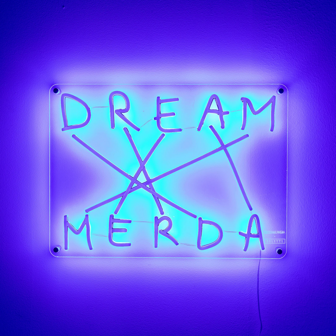 Seletti Dream Merda Led Deko Wandleuchte Wandleuchte Wandlampe Lampe Licht Blau B-Ware - 8008215130057