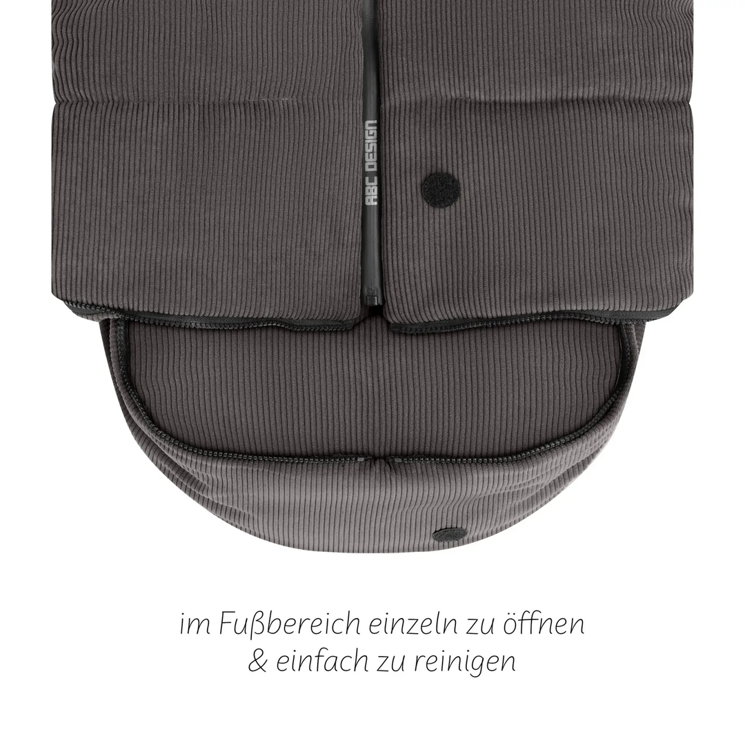 Abc Design Fußsack Kinderwagen Winterfußsack Grau Thermo Isoliert Tasche Baby B-Ware