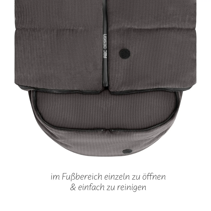 Abc Design Fußsack Kinderwagen Winterfußsack Grau Thermo Isoliert Tasche Baby B-Ware