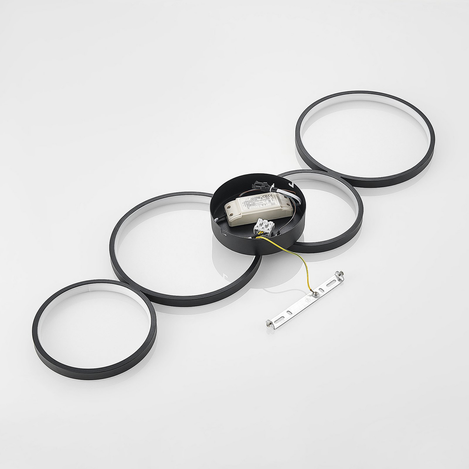 B-Ware Lindby Evengeline Led Deckenlampe Deckenlampe Lampe Leuchte 35 W Alu Schwarz