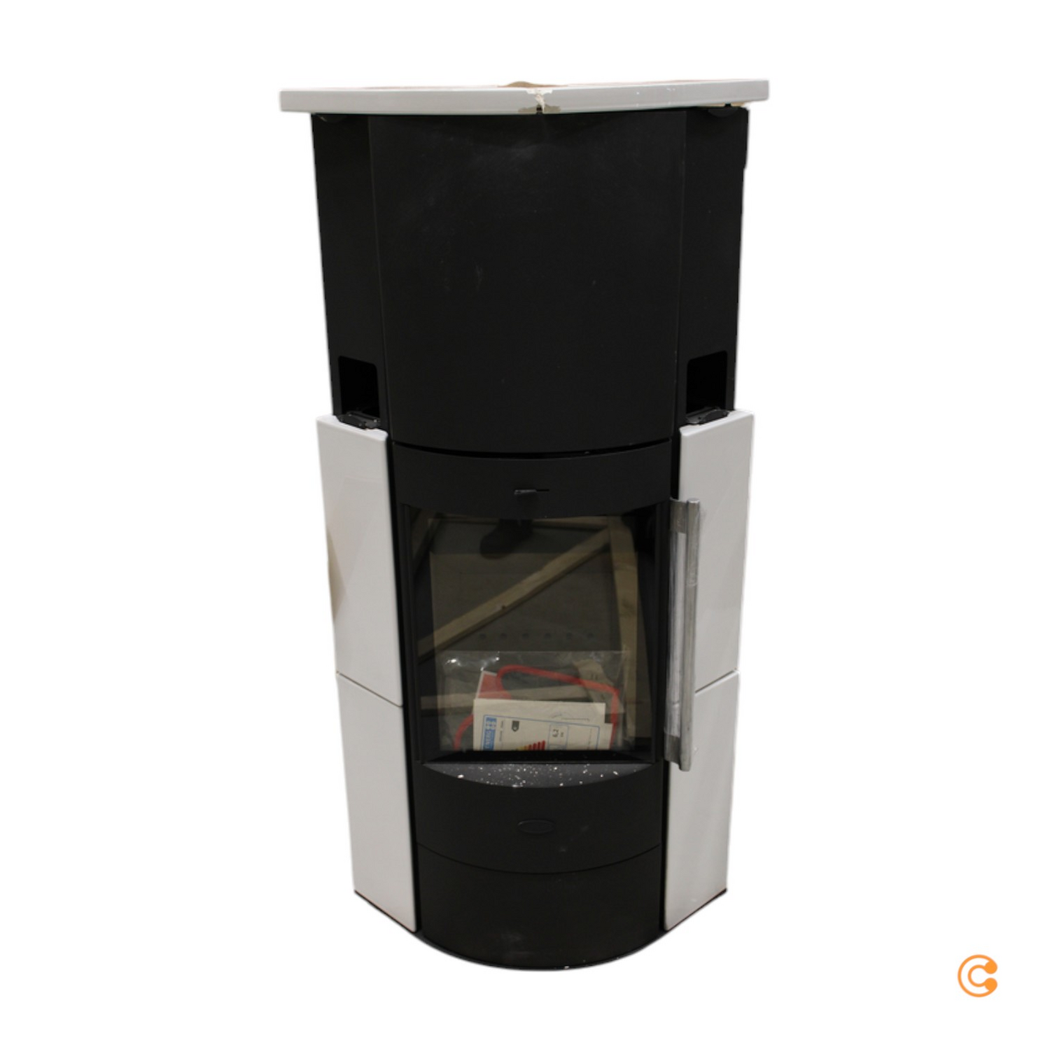 Fireplace Kaminofen Adelaide Kamin Ofen Eckkamin Zeitbrandofen 6 Kw Siehe Fotos B-Ware