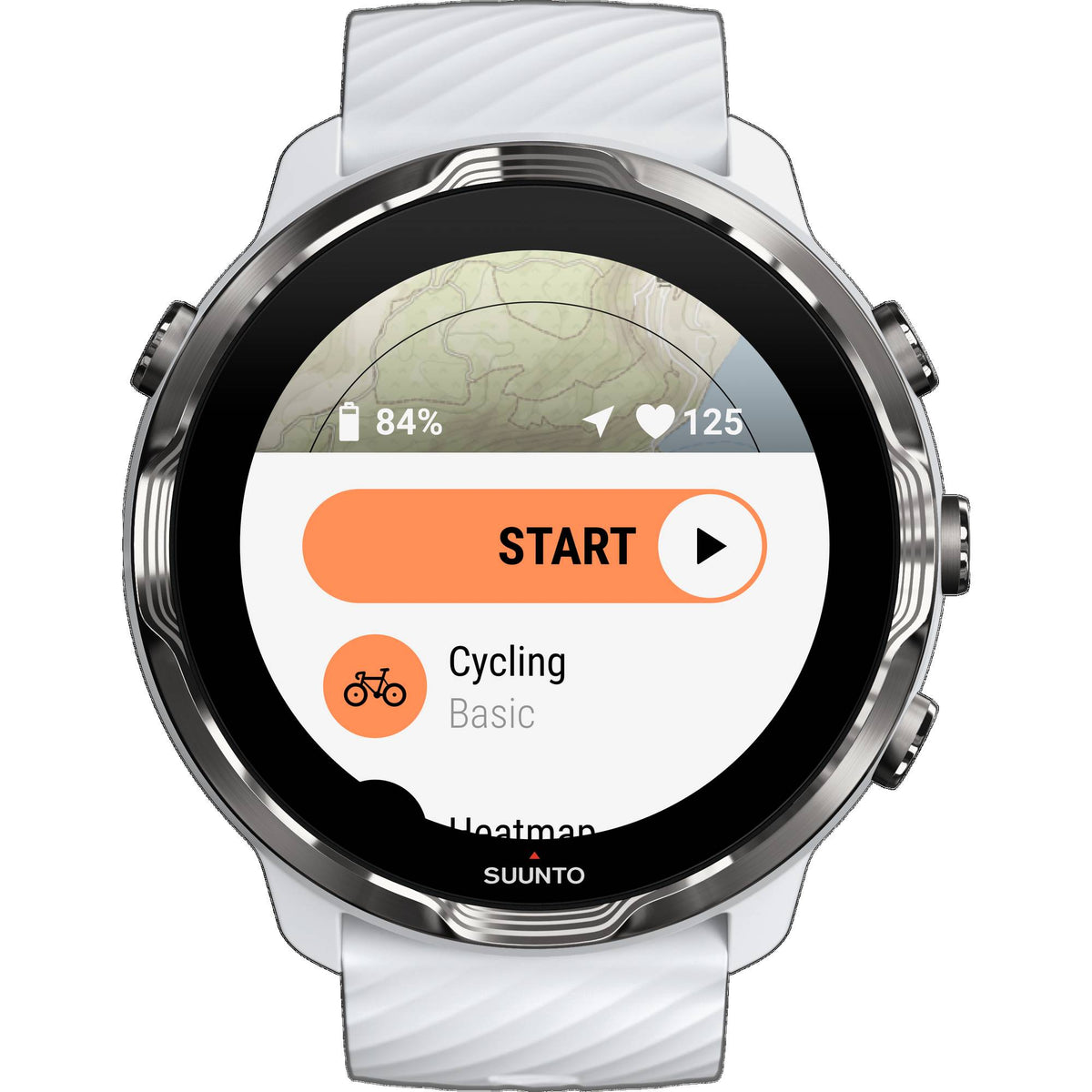 Suunto 7 Sportuhr Fitnesstracker Sportuhr Laufuhr Fitness Uhr GPS weiß burgunder - 6417084504104