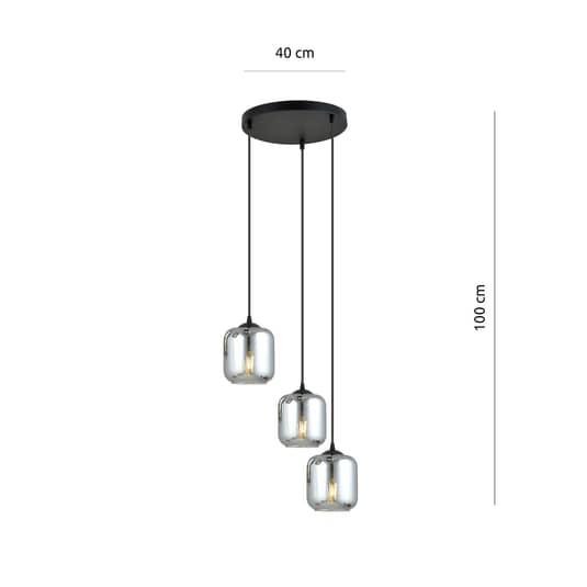 Euluna Pendelleuchte Storm 3 Prem Hängeleuchte Deckenlampe Lampe Leuchte 3 Flg. B-Ware - 5901738923966