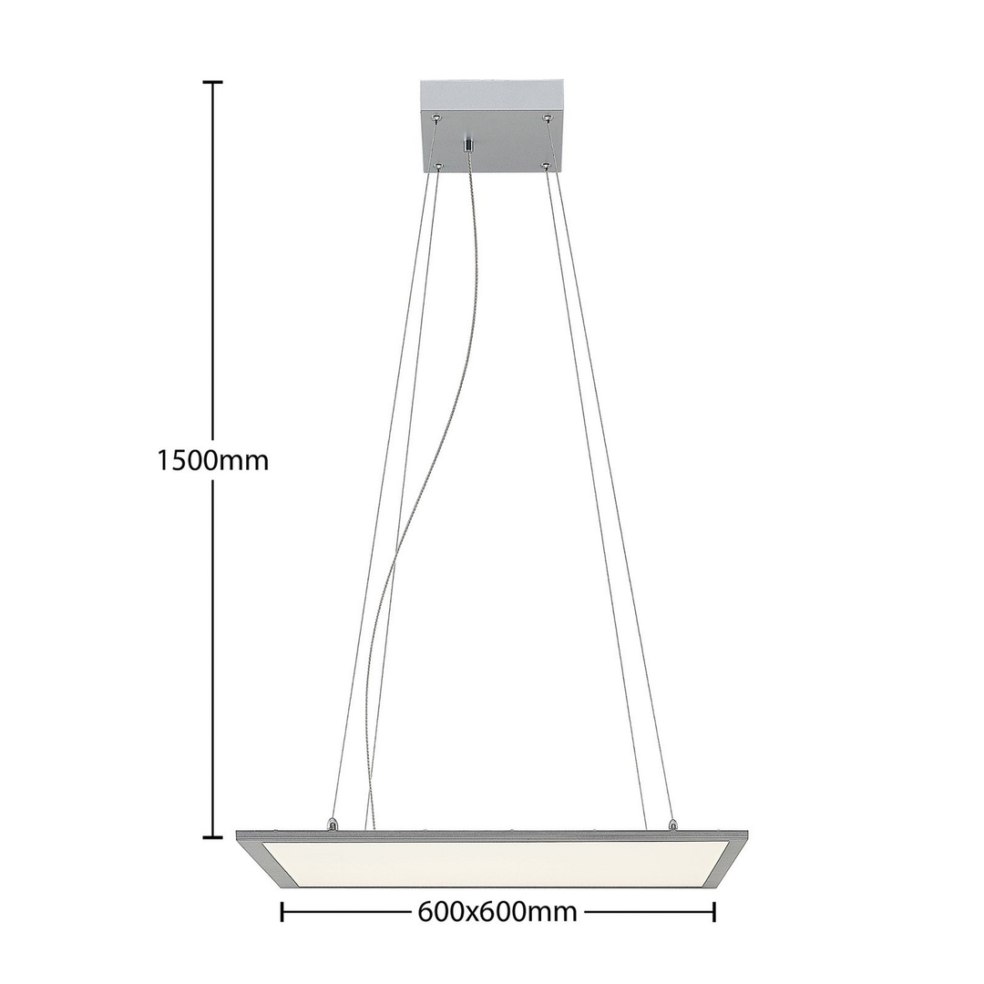 Lindby Luram LED-Hängeleuchte quadratisch Deckenlampe Deckenleuchte Spot Lampe