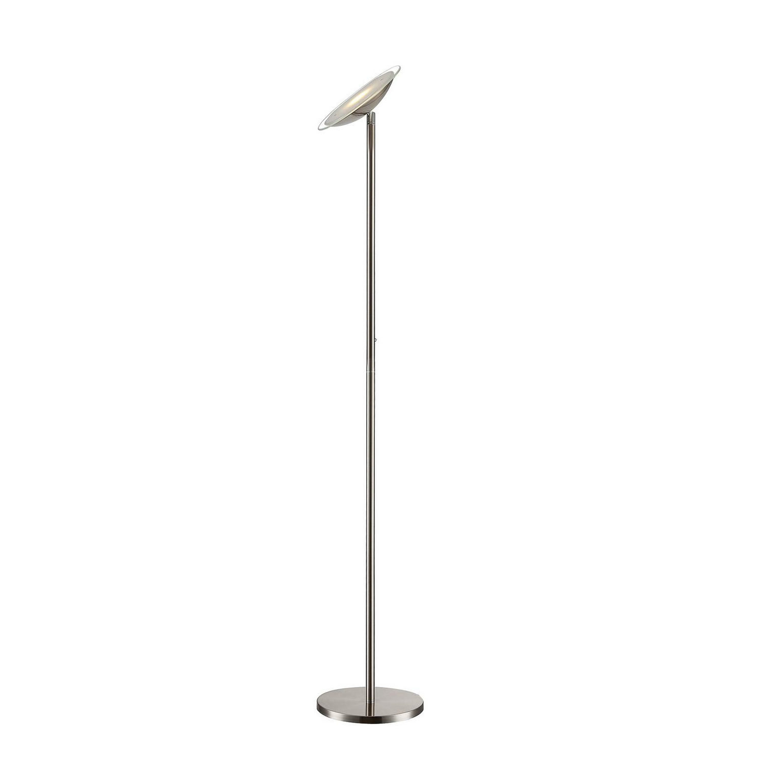Plafonnier LED Lindby Malea, lampadaire, lampe, luminaire, nickel mat