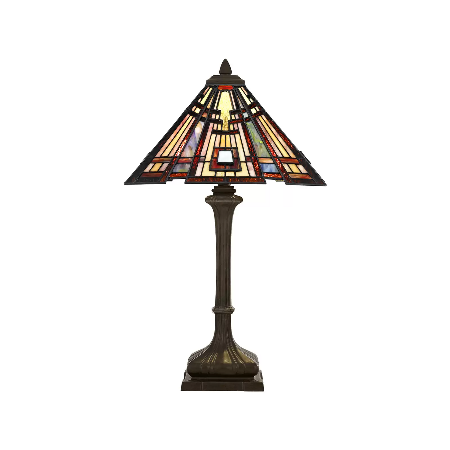 Quoizel Tischlampe Classic Craftsman Im Tiffany Design Leselampe Lampe Leuchte B-Ware - 5024005211211
