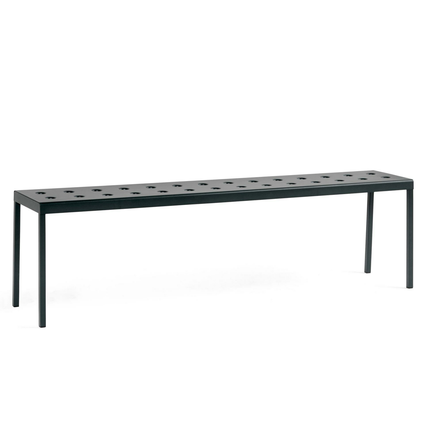 B-Ware Hay Balcony Bank Sitzbank Dekobank Metall Außen Gartenbank L 165,5 Cm Anthrazit