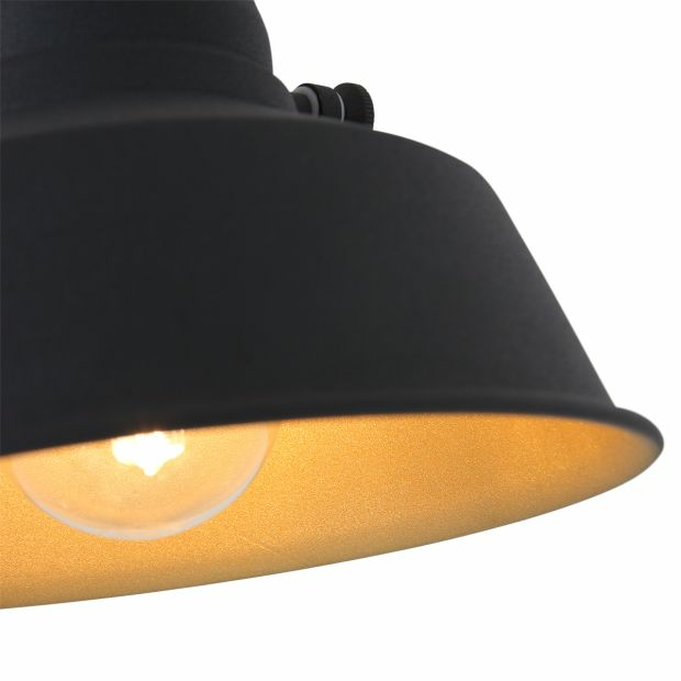 Mexlite Wandleuchte Nové 1320 Zw Wandstrahler Lampe Wand Lampe E27 Led Schwarz B-Ware